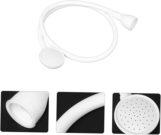 HEMOTON Creative Pet Shower Sprayer for Dogs and Cats Innovative Handheld Design for Stress Bathing White Color for Grooming and Shampooing