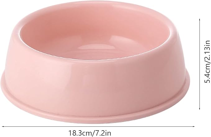 Heavy Duty Non-Slip Pet Bowl for Cats & Dogs - Thickened Spill-Proof Food & Water Dish with Wide Base, Tip-Proof Design for Pet Owners