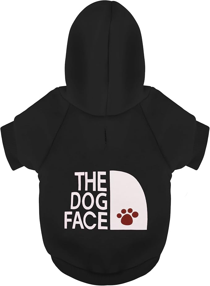 Paiaite Black Chihuahua Dog Hoodie: Keep Your Pup Warm and Stylish with a 'The Dog Face' Printed Sweatshirt Pet Clothes, and Sweater Coat All in One Perfect for Winter and Cool Summer Nights! 3XL