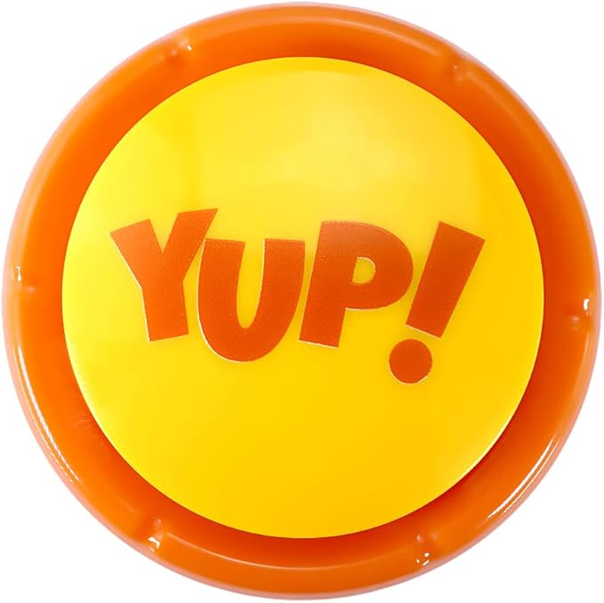 Talkie Toys Products Yup Button -Funny Talking Button Plays 10 Hilarious Yup Sayings