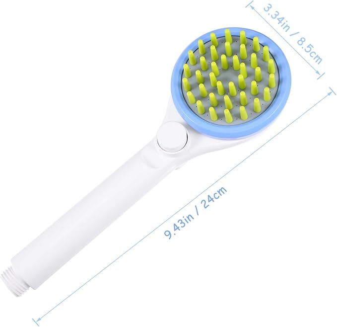 Milisten Eco Friendly Pet Shower Sprayer with Hose Multifunctional Dog Bath Brush for Massage Shampoo Saving Handheld Sprinkler Suitable for Long Haired Dogs and Cats