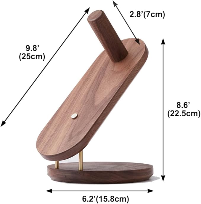 Hair Dryer Holder for Dyson Supersonic, Magnetic Hair Dryer Display Holder Walnut Wood Bathroom Organizer for Dyson Supersonic Hair Dryer Accessories (Not compatible with Nural)