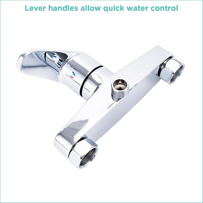 GROOMER ESSENTIALS Lever Faucet for Grooming Tubs with 6" Center Mounts Compatible Walk-in Tubs, Ideal for Dog Nail Trimmers, Kitchen Essentials, and Kitchen Gadgets