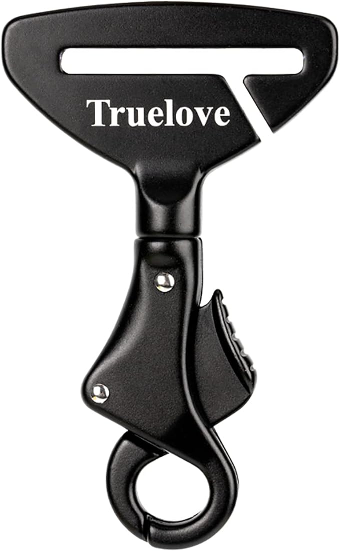 Truelove Lightweight Dog Car Seatbelt Safety Buckle Lock, Dog Seat Belt for Car, Fit Dog Car Harness/Collar for Small, Medium, Large Dogs