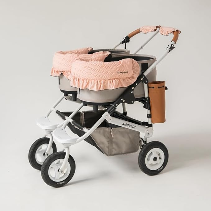 Harryspet Margaret The Lace Edition Pet Stroller Cover, Coral Pink