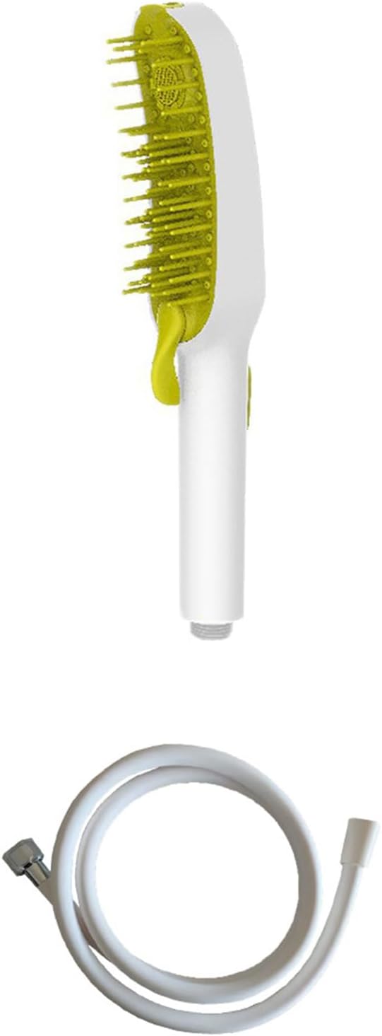 Pet Bathing Attachment with Comb and Smooth Rubber Tip for Mild Fits Common 1/2 Inch Thread Outdoor Indoor Application ABS Pet Bathing Sprayer