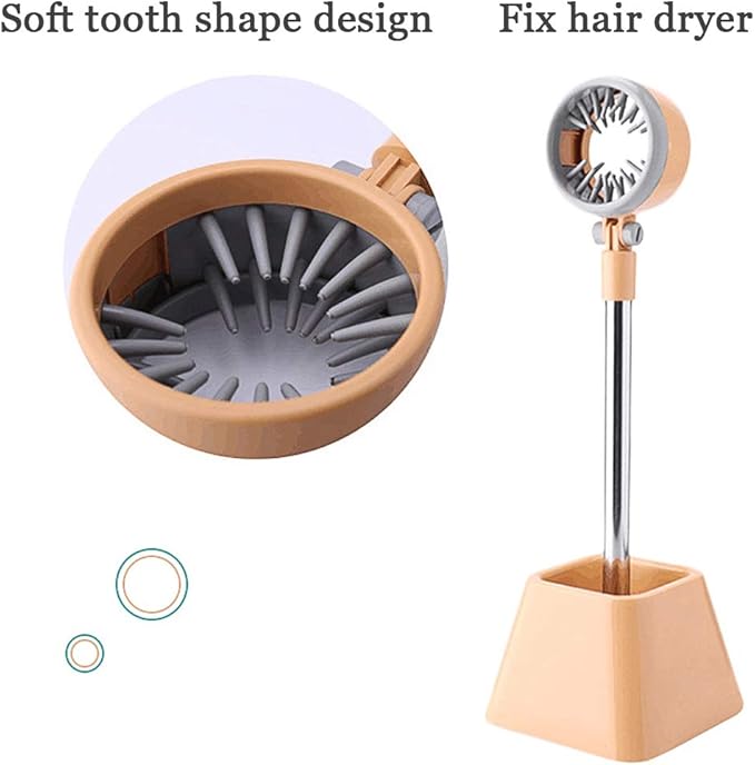 Pet Hair Dryer Holder,180 Degrees Rotatable Hands-Free Retractable Hair Dryer Stand, Dog Cat Grooming Table Hair Dryer Stand Holder Hands Stable Pet Supplies