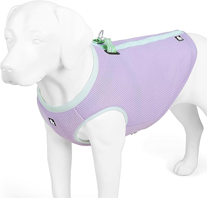 SGODA Dog Cooling Vest Harness Cooler Jacket Purple X-Small