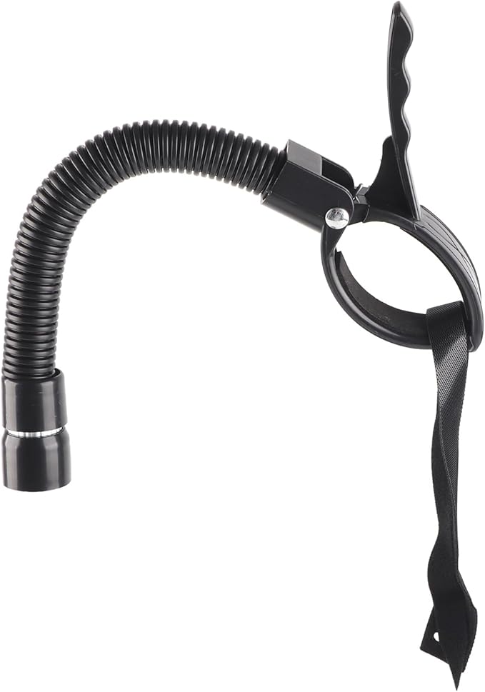 Adjustable Height Hair Dryer Stand, Flexible Neck Heavy Base Stand, Hook and Loop with Pet Design, Ideal for Women & Pets Hair Dryer Accessory