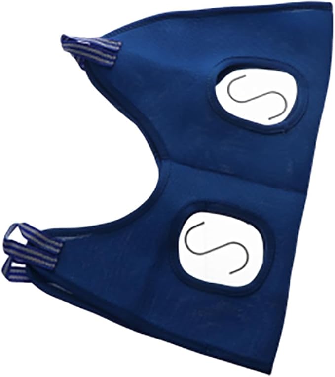 Pokinge Dog Grooming Hammock,Soft Hanging Pet Restraint Bag Fixed Bag Trimming with Hooks Dog Holder for Nail Trimming Pet Beauty Hammock for Cats & Dogs(L,Blue)