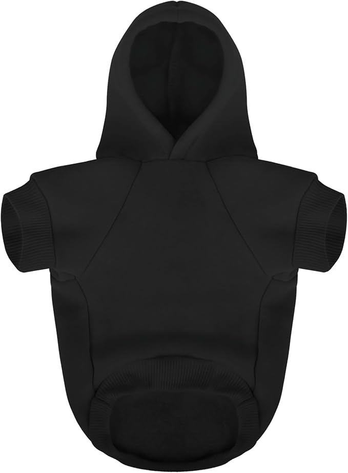 Paiaite Black Chihuahua Dog Hoodie: Keep Your Pup Warm and Stylish with a 'The Dog Face' Printed Sweatshirt Pet Clothes, and Sweater Coat All in One Perfect for Winter and Cool Summer Nights! Black L