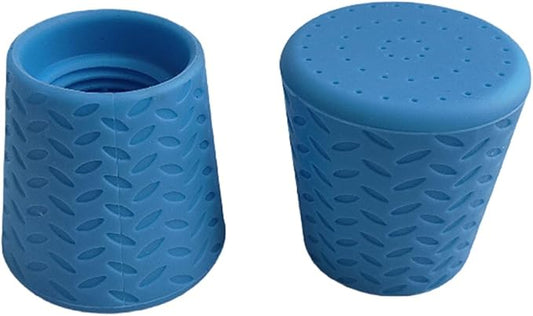 2Pcs Silicone Showerheads Pet Portable Showerhead Water Bottle Sprinkler Caps for Cat and Dog Cleaning and Bathing,Blue