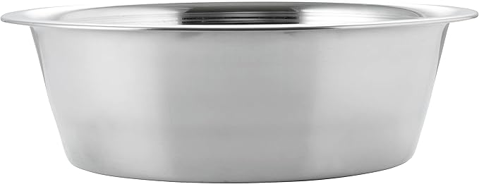 Pet Feeder Stainless Steel Dog Bowls Replacement 2-Pack Food Bowl, 8" Diameter, 2.8" Height Water Metal Bowls 7 Cups for Raised Feeder with Opening 7.5"- 8"