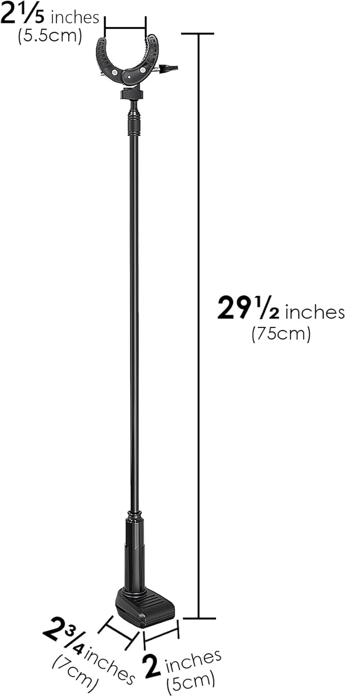 Linkidea Hair Dryer Stand, 360 Degree Rotating Blow Dryer Holder Hands-Free, Gooseneck Bracket with Clamp Mount for Dog Cat Grooming Home Salon