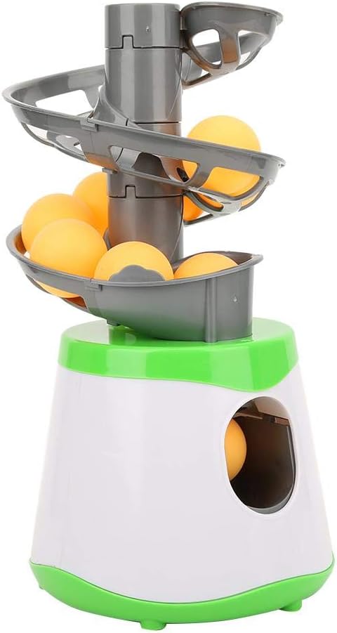 Vbestlife Automatic Machine for Beginners, 10 Balls Table Tennis Trainer Balls Launcher Training Machine Table Tennis Robot for Beginners Training