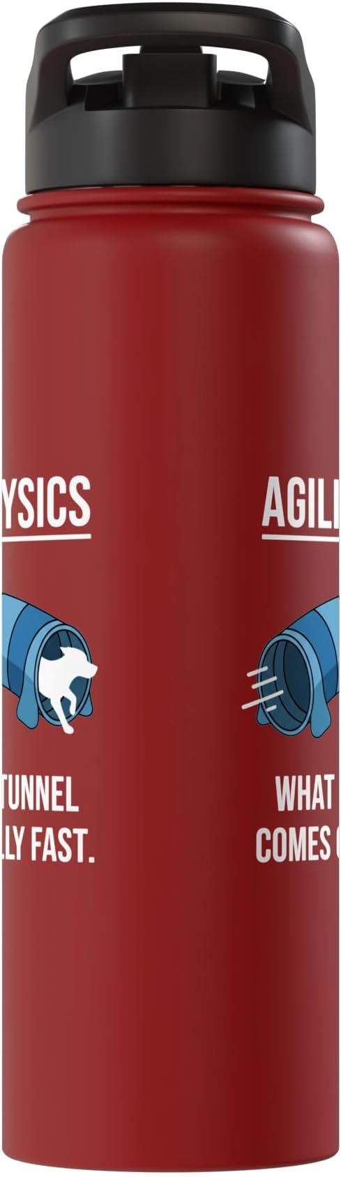 Dog Agility Physics, What Goes In Tunnel Comes Out Really Stainless Steel Insulated Water Bottle