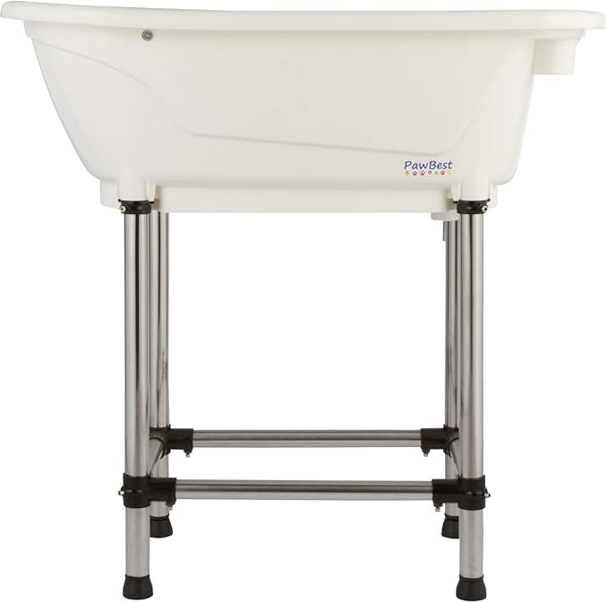 Dog Grooming Plastic Free Standing Bathtub for Small & Medium Sized Pets, for Indoor & Outdoor