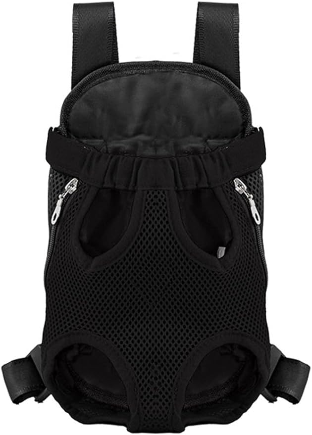 Black pet Carrier Backpack, Dog Carriers for Small Dogs Backpack, Small Dog Chest Backpack, Suitable for Walking/Hiking/Camping/Traveling