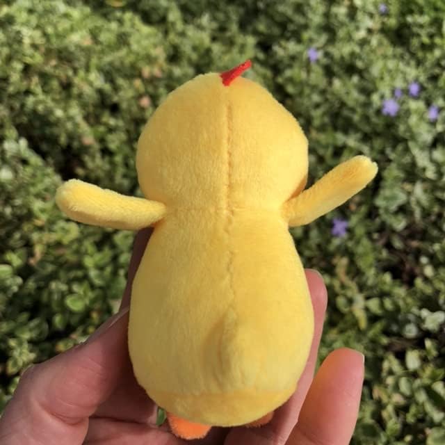 Glow Pups Chicken Dog Toys with Squeaker, Promotes Mental Stimulation, Soft Plush Dog Toy Material, 3" X 2", Cute Design, Relieves Boredom, 3 Pack of Replacement Chickens