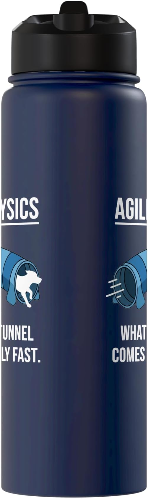 Dog Agility Physics, What Goes In Tunnel Comes Out Really Stainless Steel Insulated Water Bottle