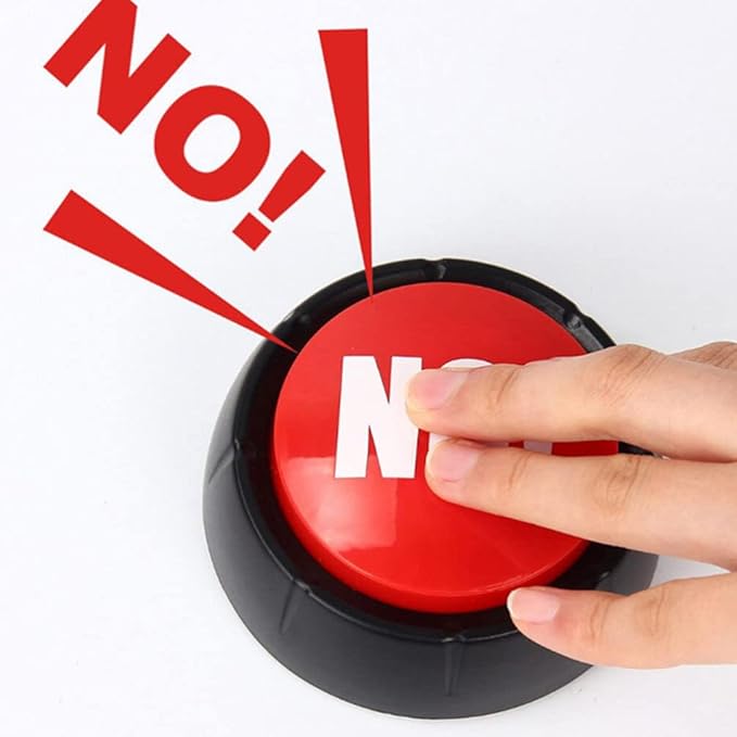 STOBOK Talking Buttons 2Pcs Yes Button and No Button with Sound, Dog Buttons for Communication Answer Buzzers Set Dog Talking Button Set Noise Button Toys Dog Talking Button Set