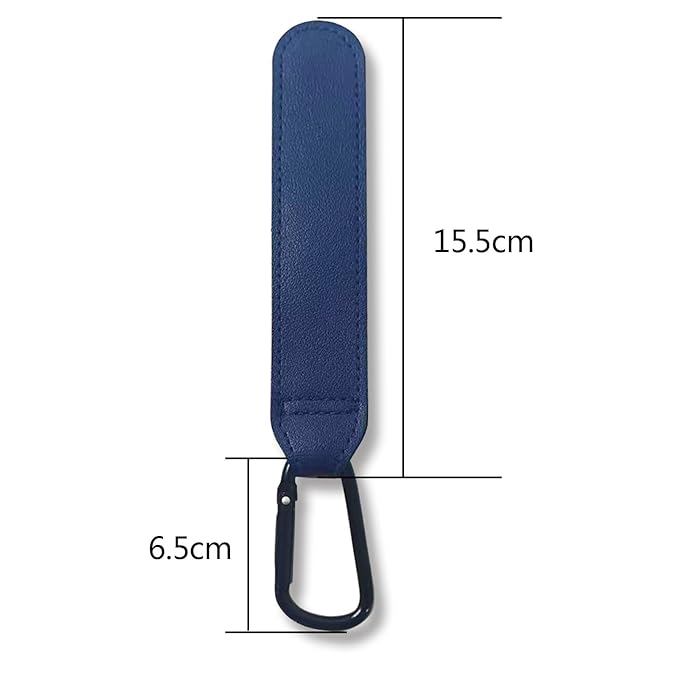 Stroller Hooks, 2 Pack Stroller Clips with Self-Locking Buckle, Hook and Loop Strap for Baby Stroller, Shopping Cart (Grey)