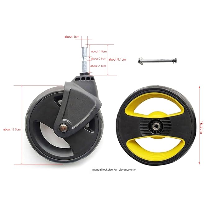Baby Trolley Baby Cart,Front and Back Wheel Cart Accessories for Baby Trolley﻿﻿﻿