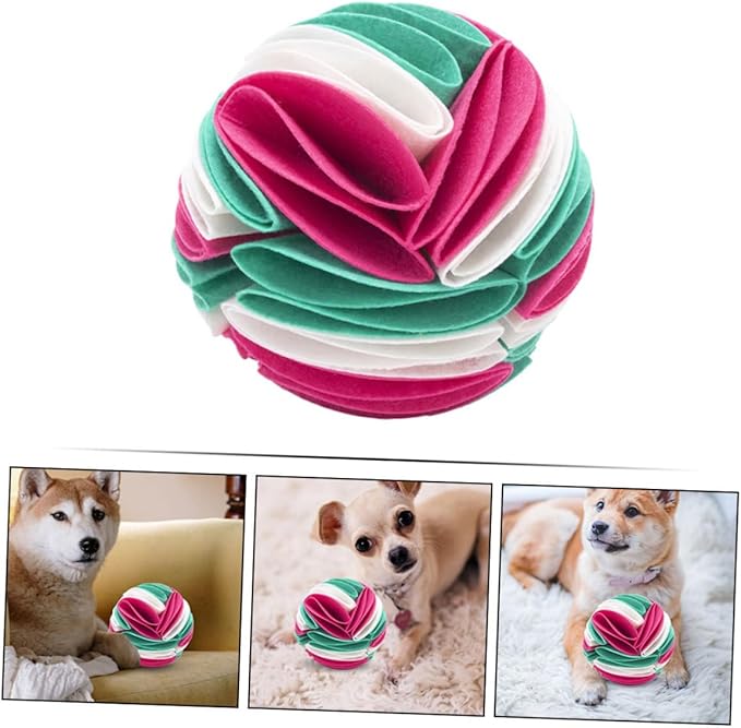 FOMIYES Dog Sniffing Ball Dog Sniffing Mat Cat Puzzle Toys Toy Snuffle Blanket Feeding & Watering Supplies Pet Training Balls Snuffle Cat Mat Felt Cloth Puzzle Food
