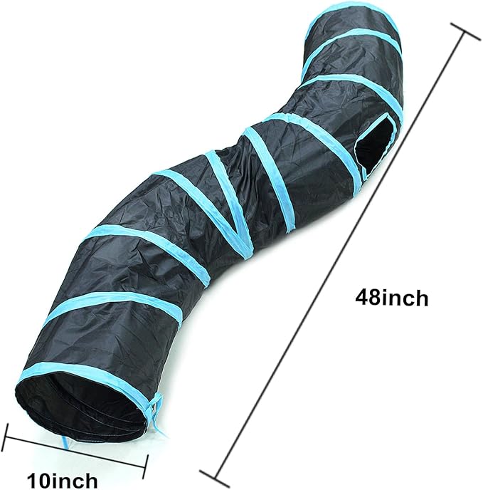Bemodst Collapsible Cat Tunnels - 2/3/4/5 Way Interactive Maze for Kittens, Rabbits, Ferrets