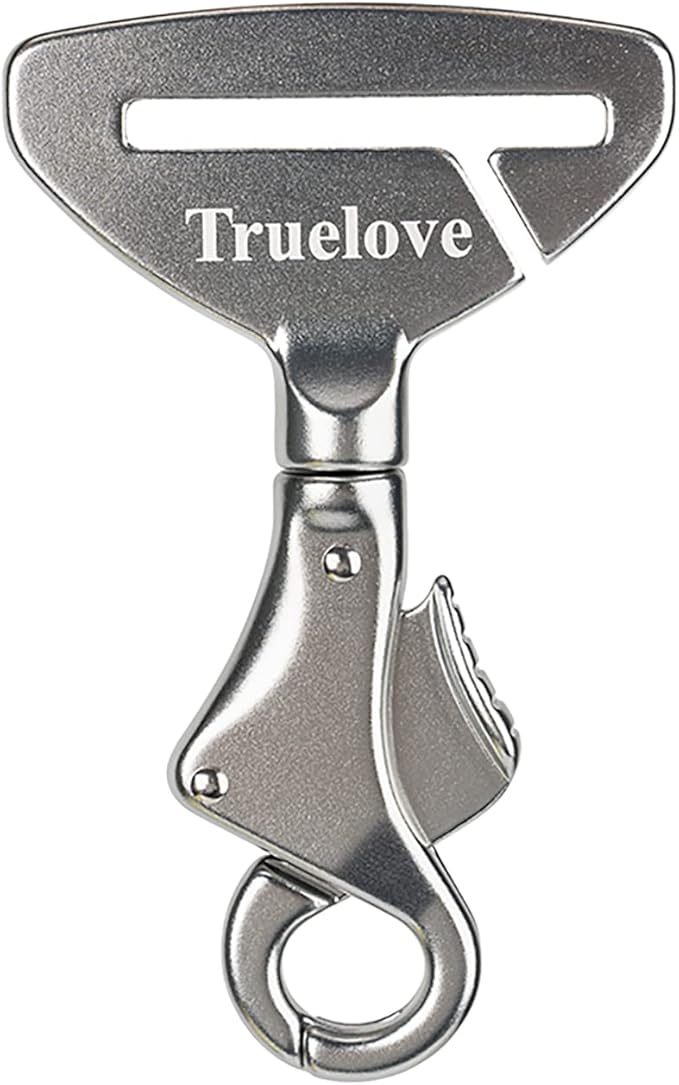 Truelove Lightweight Dog Car Seatbelt Safety Buckle Lock, Dog Seat Belt for Car, Fit Dog Car Harness/Collar for Small, Medium, Large Dogs
