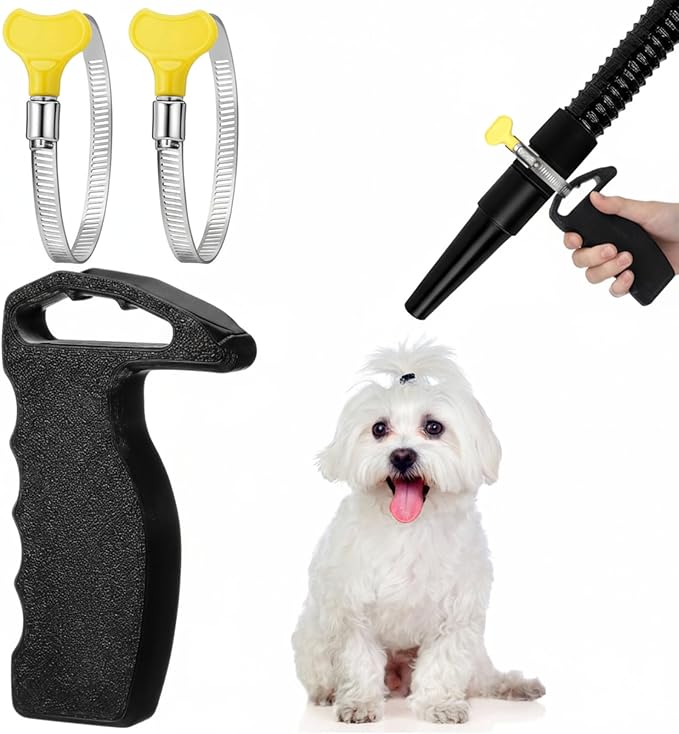 Lasnten 3 Pcs Dog Pet Grooming Dryer Handle, Lightweight Comfortable Dog Dryer Holder Handle
