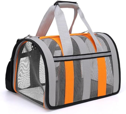 Cat, Dog Carrier, Airline Approved Pet Carrier for Cats and Dogs up to 20 Lbs, Soft, Foldable, Washable Travel Bag for Small to Medium Pets, Portable Comfortable Cat Dog Carrier for Home Outdoor Use