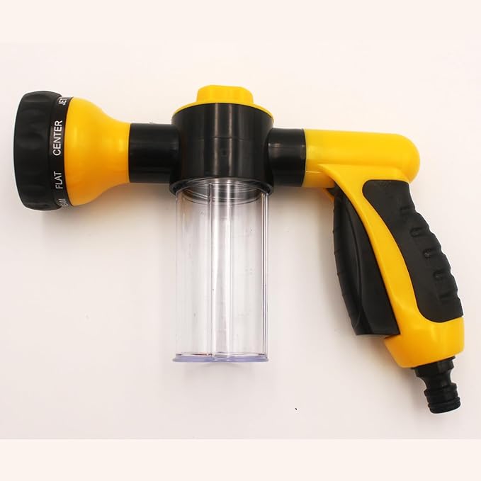 8 Spray Patterns Pet Shower Sprayer with 4 Faucet Connectors, High Pressure Cleaning Water Gun for Car Wash, Dog Bathing, Watering Plants (3)