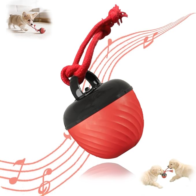 Power Tail 2.0 Pet Toy, Motion Activated Interactive Dog & Cat Toy - Squeaky Active Rolling Ball with Flashing Colorful Lights, Smart Jumping Ball for Small & Medium Pets