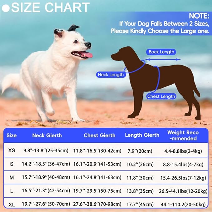 EMUST Dog Life Vest for Boating, Adjustable Ripstop Large Dog Life Jacket Vest with Rescue Handle for Pool Beach Boating (L, MermaidStar)