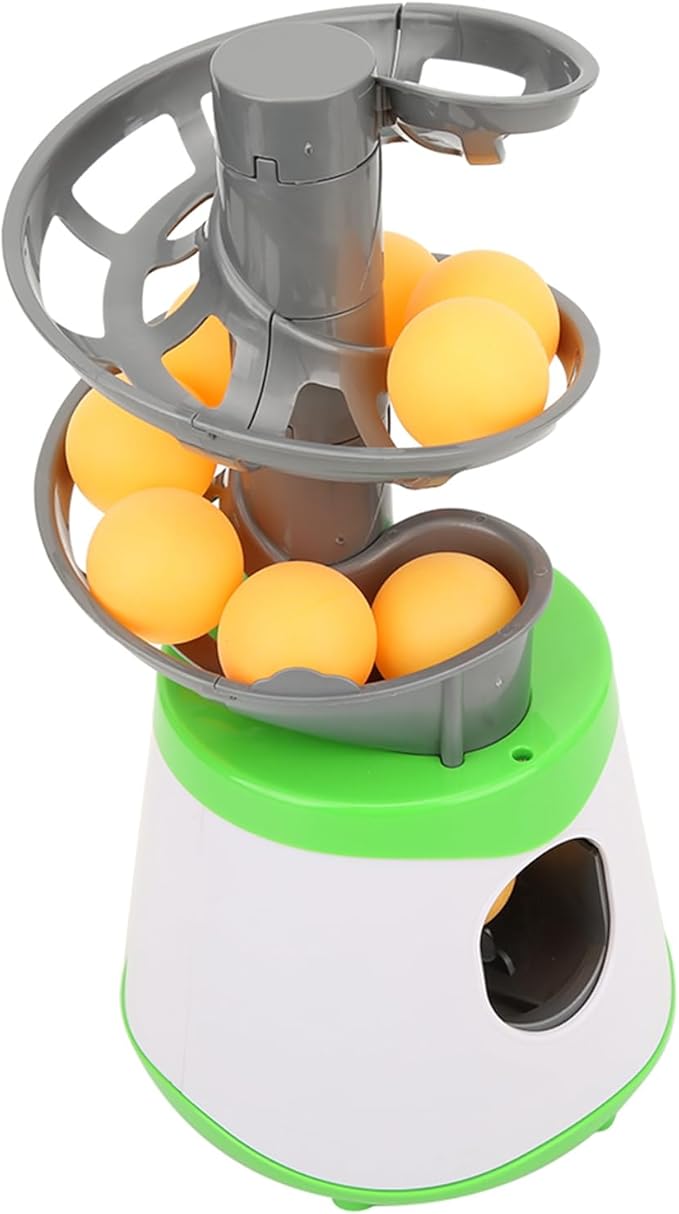 Machine, Portable Table Tennis Trainer Ball Automatic Launcher Lightweight ABS Training Machine for Children Entertainment 10 Balls Included Tennis Ball Launcher Machine