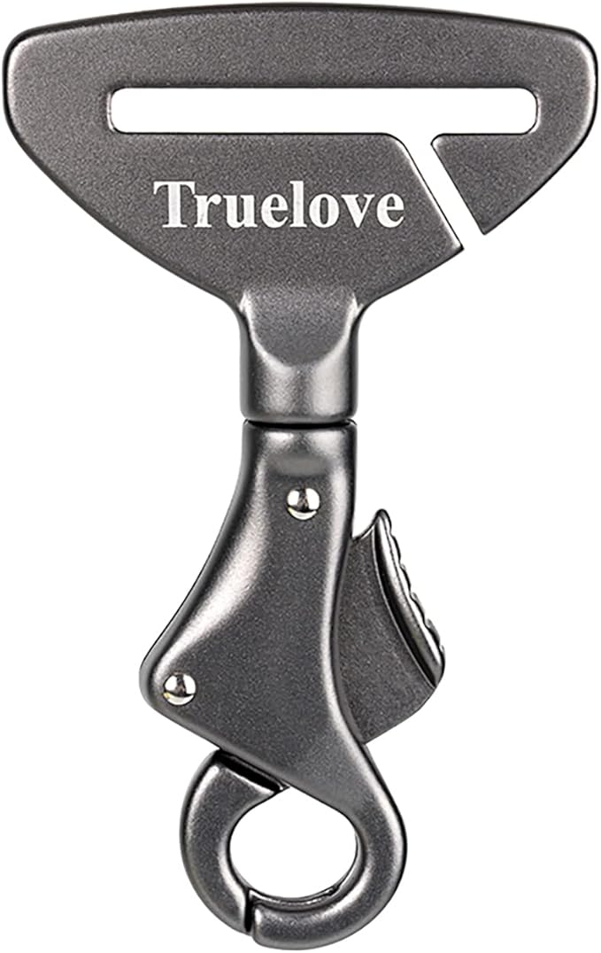 Truelove Lightweight Dog Car Seatbelt Safety Buckle Lock, Dog Seat Belt for Car, Fit Dog Car Harness/Collar for Small, Medium, Large Dogs