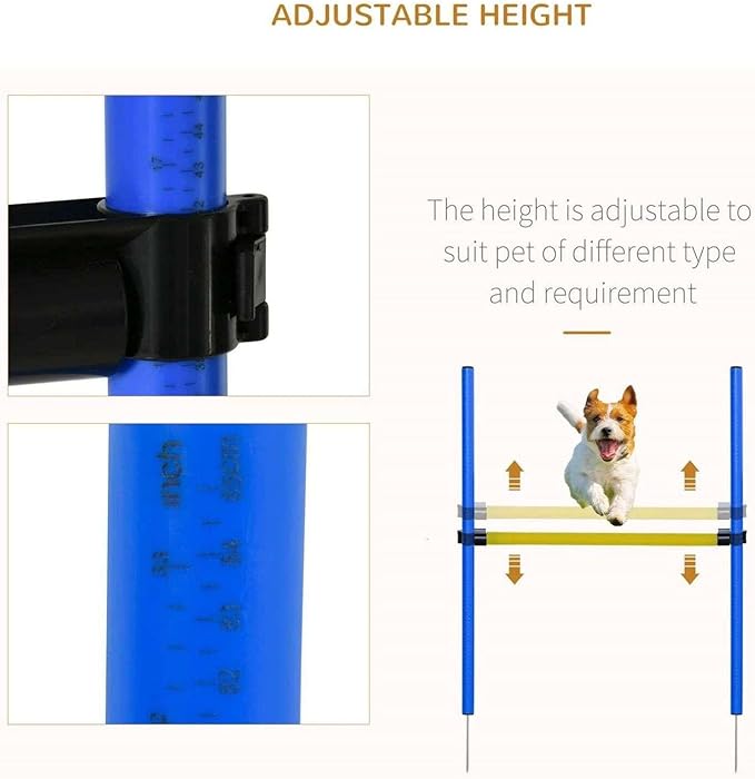 Dog Agility Training Kit with Obstacles, Tunnel, Dog House and Crate, White