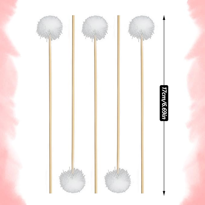 TXIN 12 Pieces Goose Feather Ear Pick, Bamboo Handle Ear Wax Remover, Ear Picker Cleaner, Ear Curette Cleaning Stick, Wood Earwax Removal Tool for Adult Men Women Ear Care Supplies