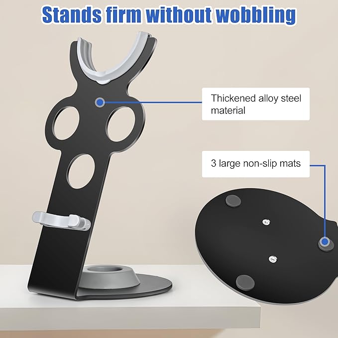 YCHF Supersonic Hair Dryer Holder for Dyson,blow dryer holder,Hair Dryer Holder for Dyson SupersonicAluminum Alloy Bracket, Bathroom Organizer,Size: 27.5cm x14cm x 16.4cm (Black)