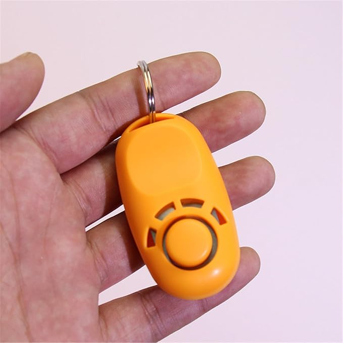Dogs Training Clickers Pet Dogs Trainer Tool Stretch Help Wrist Rope Sound Keychains Dogs Training Clickers, orange