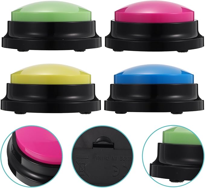 4pcs Dog Talking Buttons Dog Buttons for Communication Pet Supply
