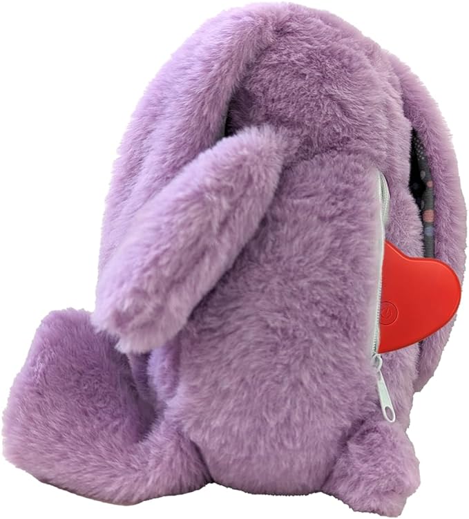 SPOT Soothers Heartbeat Bunny – 12 Inch Calming Plush Toy for Dogs & Puppies – Heartbeat Mechanism, Lavender Scent Beads, and Squeaker – Helps with Anxiety & Crate Training, Assorted Colors