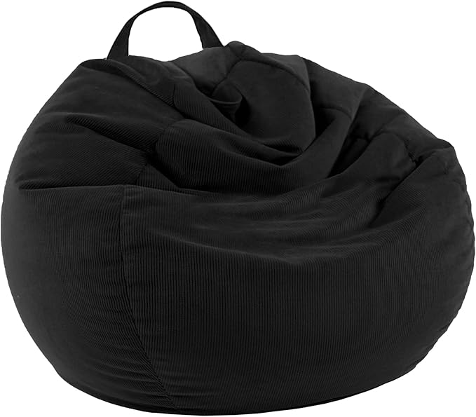 LPMOERA Stuffed Animal Storage Bean Bag Chair Cover (No Filler) For Kids and Adults.Pets Dogs/Cats Lazy Beds.Soft Premium Corduroy Stuffable Bean Bag For Organizing Children Plush Toys or Memory Foam