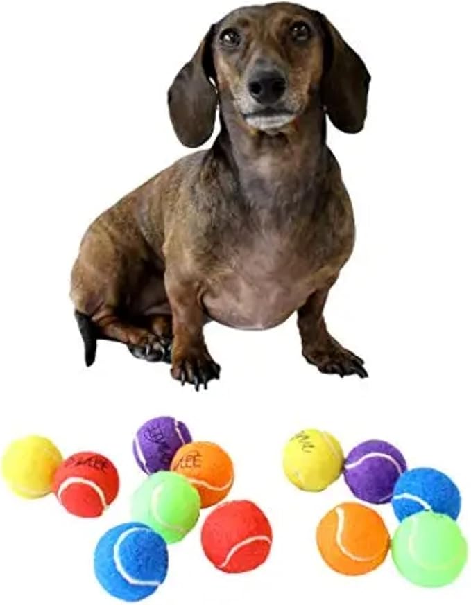 Midlee X-Small Dog Tennis Balls 1.5" Pack of 12 (Solid, 1.5 inch)