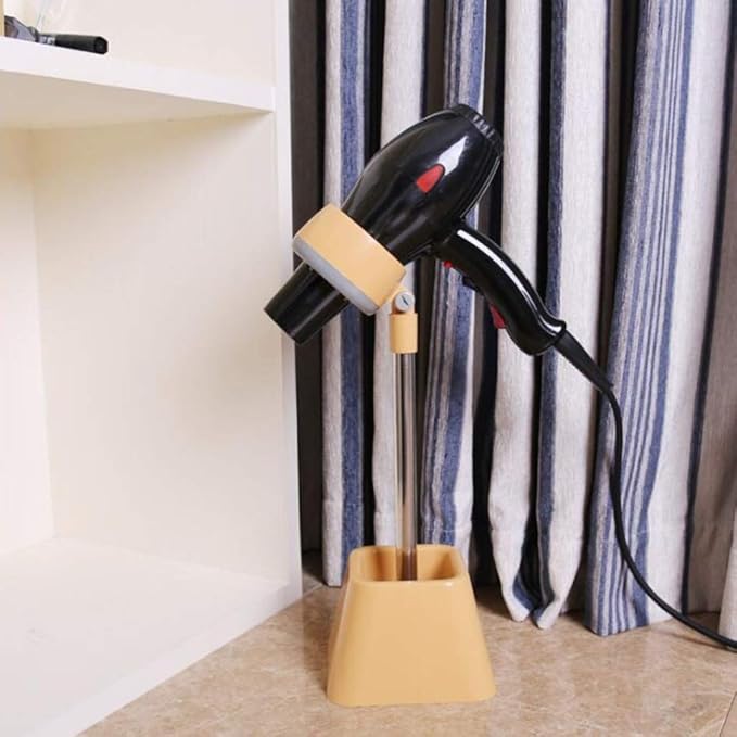 Multi-Purpose Hair Dryer Stand with with Storage Container Pet Grooming Hair Dryer Holder 180 Degree Rotatable Hair Dryer Diffuser