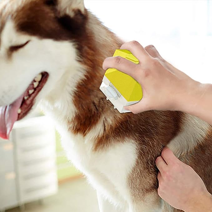Dog Shower Sprayer Head Attachment Pet Grooming Combing Sprayer,Water Sprinkler Massaging Brush Nozzle for Dogs and Cats,Multi-Function Pet Shower Head for Dog Home Cleaning Bath