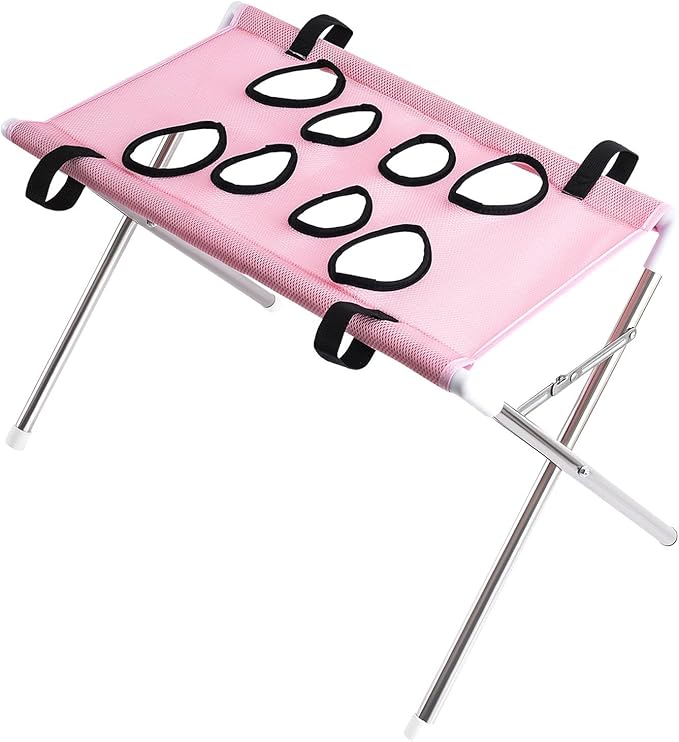 Pet Grooming Hammock Hammock Helper Washing Cat Grooming Hanging Harness for Nail Trimming Nail Clipping, Pink