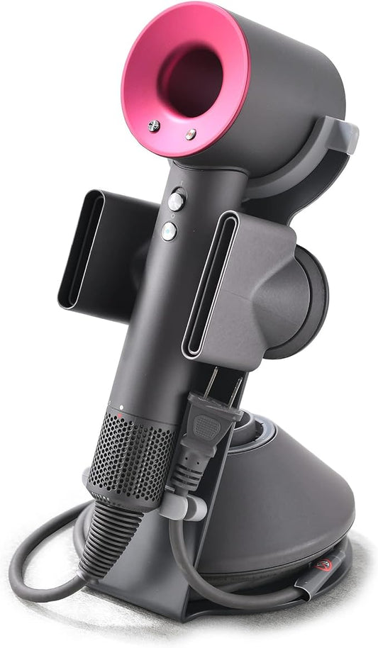Hair Dryer Stand for Dyson Supersonic, Hair Dryer Holder Organizer for Diffuser Nozzle, Bathroom Countertop Storage Stand