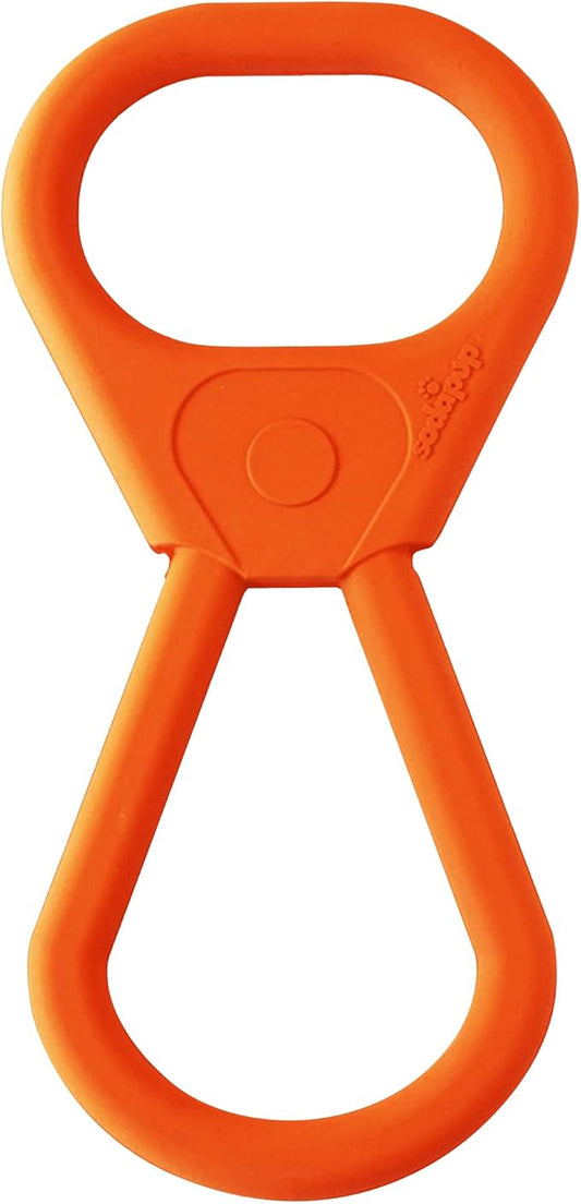 SodaPup Can Pull Tab – Durable & Interactive Dog Tug Toy Made in USA from Non-Toxic, Pet Safe, Food Safe Natural Rubber Material for Bonding & Play Time, Mental & Physical Exercise, Training, & More